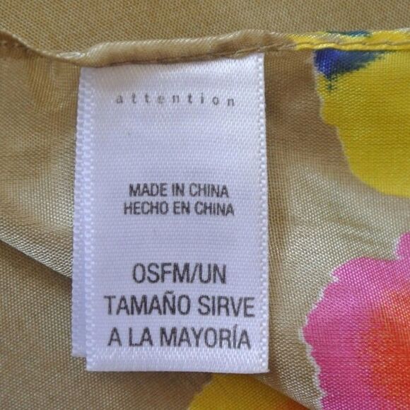 ATTENTION Womens Scarf Flowers - Picture 4 of 4